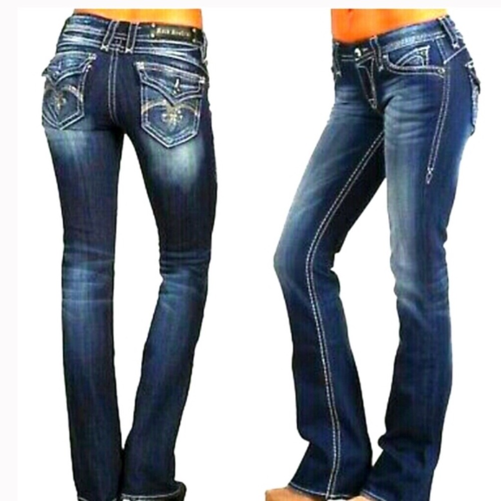 Rock Revival Sasha Straight Jeans Size 26